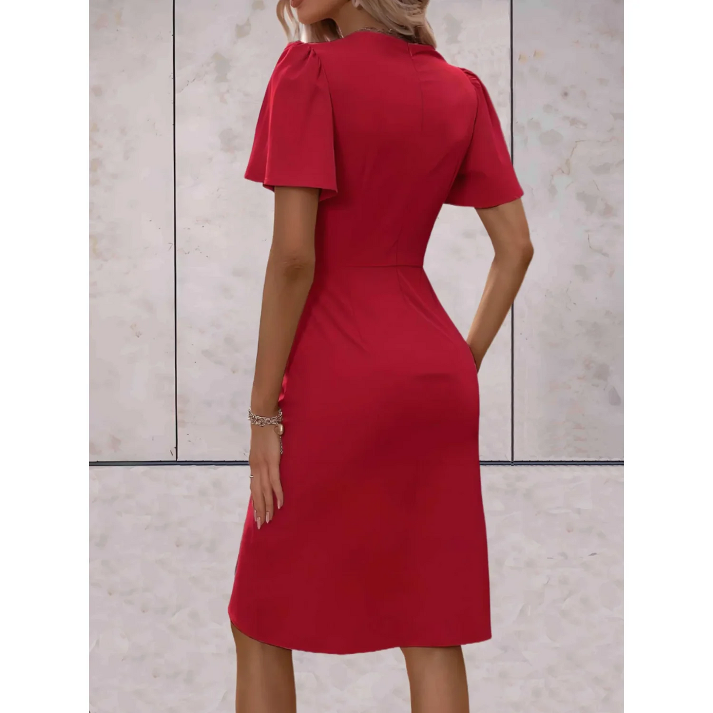 Sienna | Vestido Midi Cruzado de Verano – Elegante y Femenino