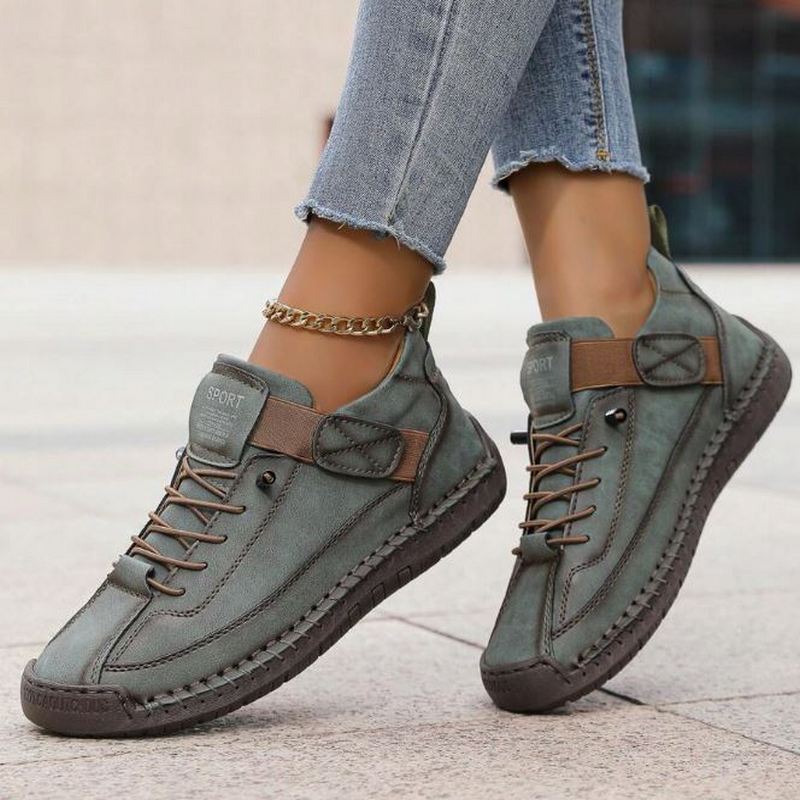 Cordelia | Zapatillas Deportivas de Lona y Ante con Cordones