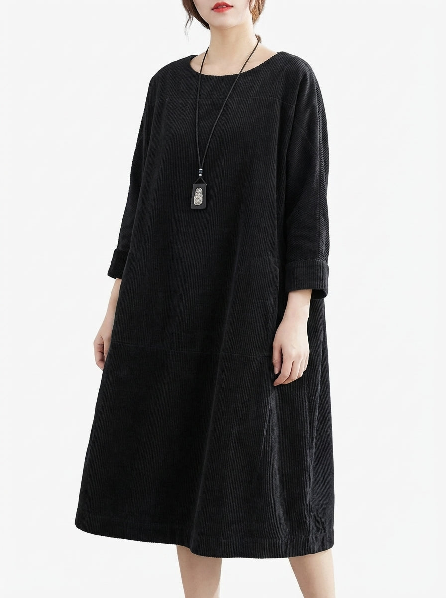Maria Relaxed Dress - Black
