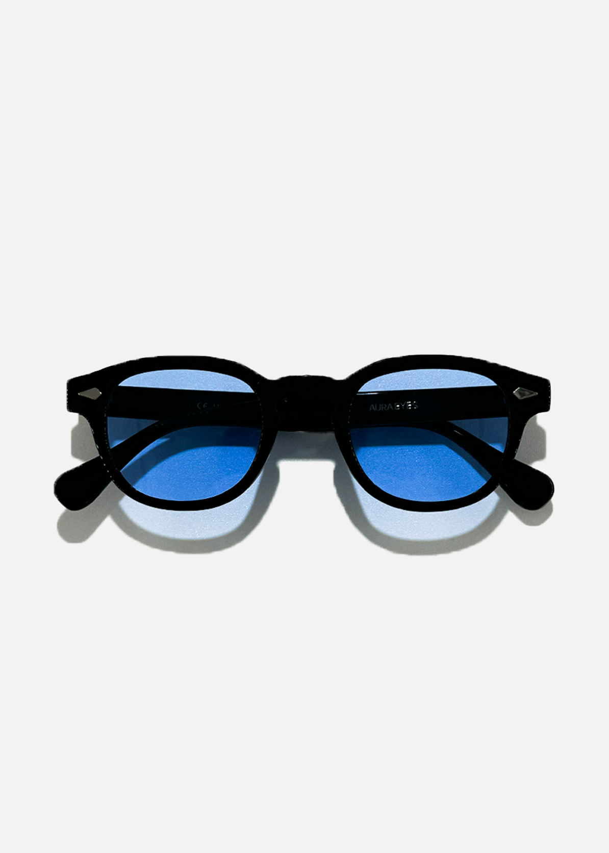 Luna Round Sunglasses | Blue Lens, UV400, Ethereal