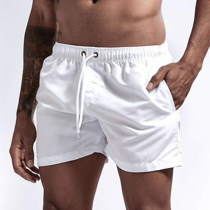 Bañadores de Hombre – Bañador Turquesa de Secado Rápido con Cordón y Bolsillo Lateral