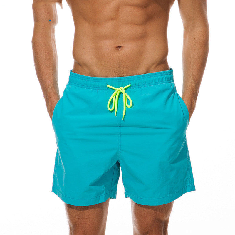 Bañadores de Hombre – Bañador Verde Azulado de Secado Rápido con Cordón