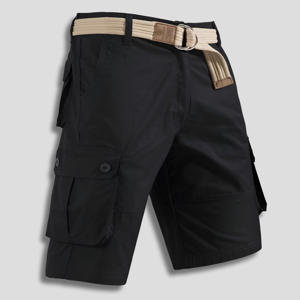 Pantalón Cargo Corto de Hombre Momount – Cordón y Multibolsillos