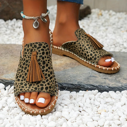 Serenella | Alpargatas Boho Tejidas con Borlas