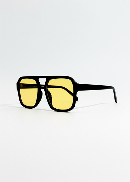 Gafas de Sol Aviador Vintage – Lentes Amarillas con Estilo Hollywood Clásico