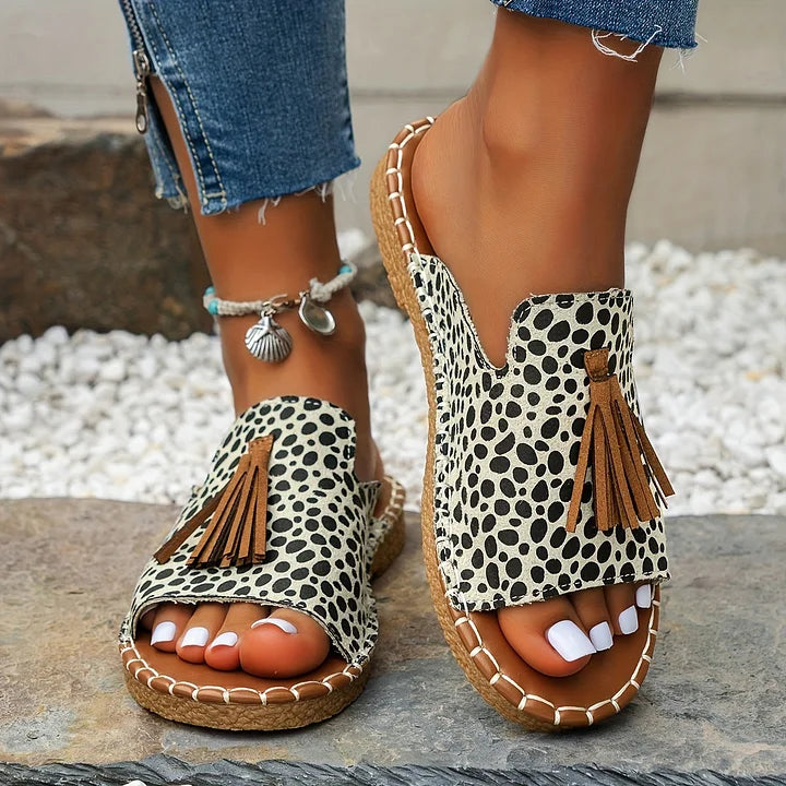 Serenella | Alpargatas Boho Tejidas con Borlas