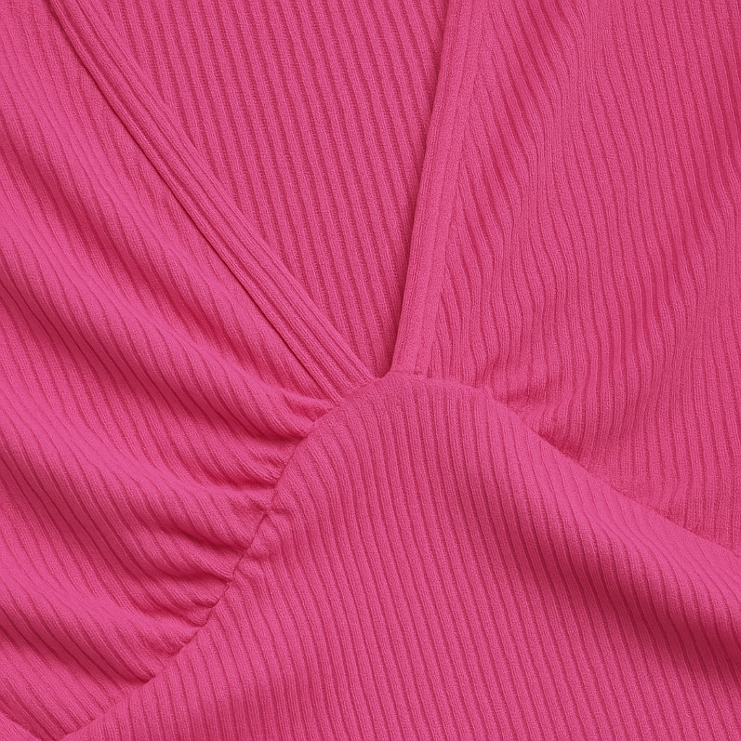 Mono de Mujer – Largo Completo Pierna Ancha Cuello en V Drapeado