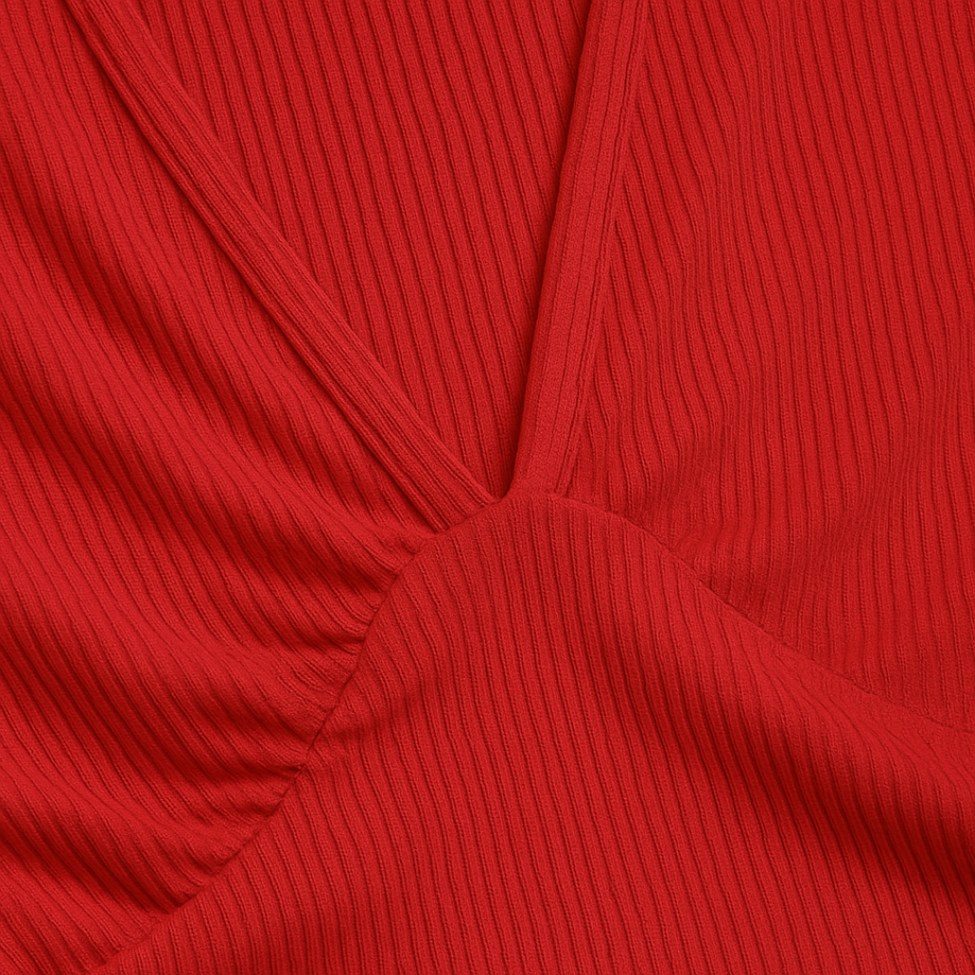 Mono de Mujer – Largo Completo Pierna Ancha Cuello en V Drapeado
