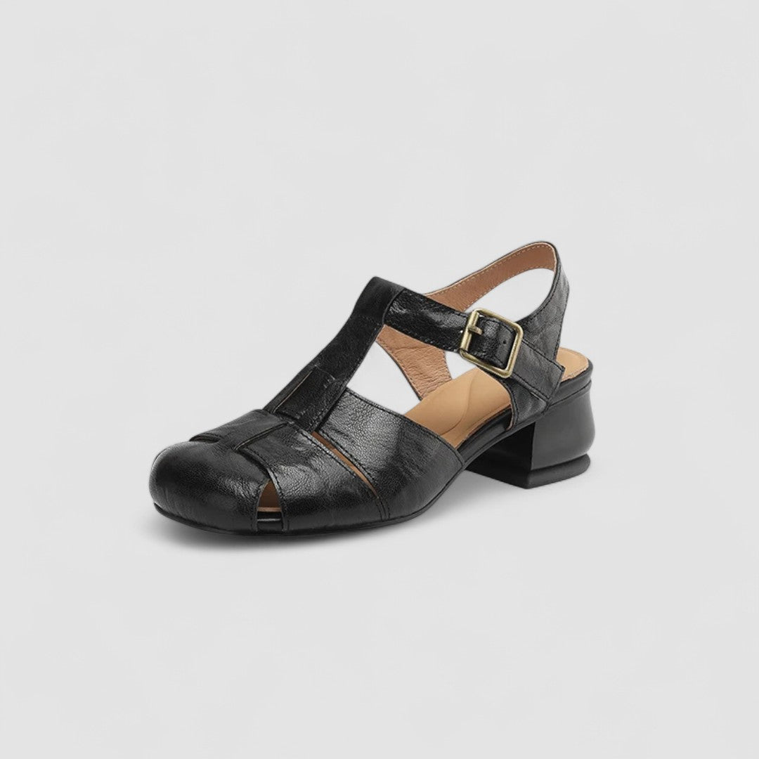 Cordelia | Zapatos Mary Jane de Cuero Vintage con Hebilla