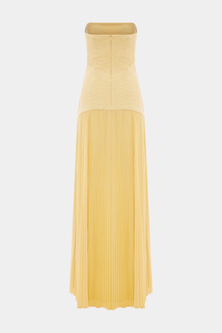 Deia Mesh Maxi Dress | Bell Sleeves, Front Slit