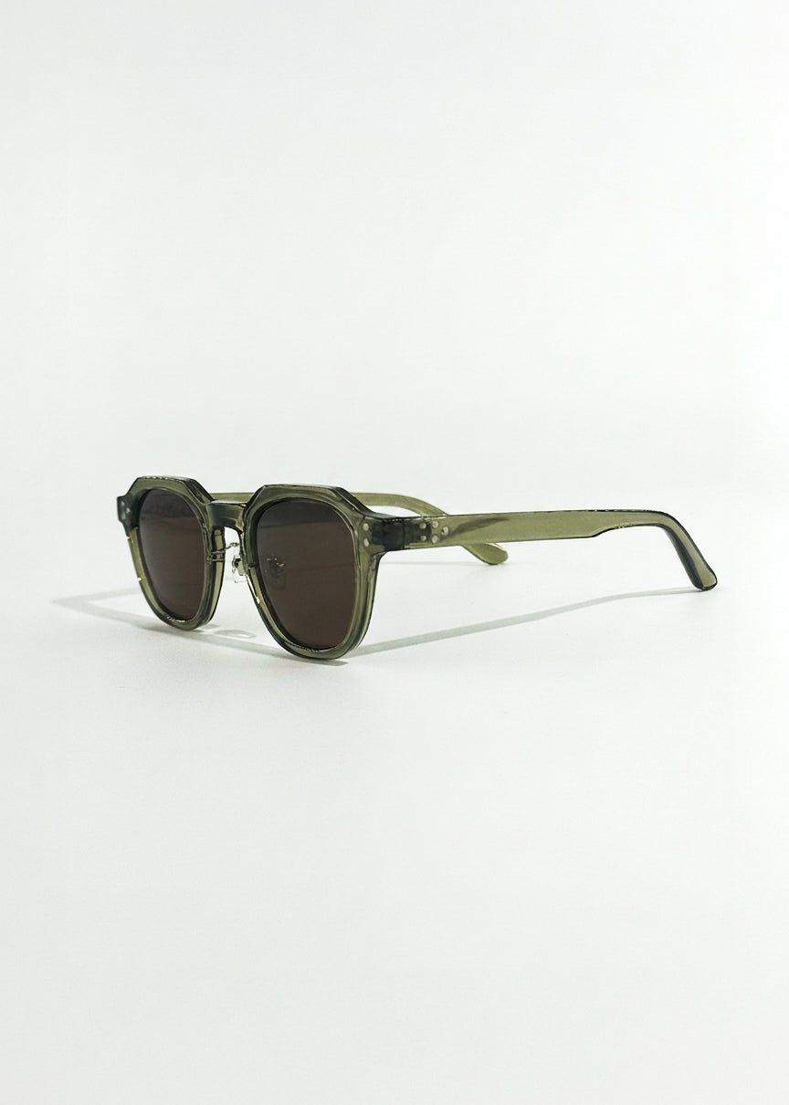 Sage Light Sunglasses | UV400, Olive Tone, Elegant