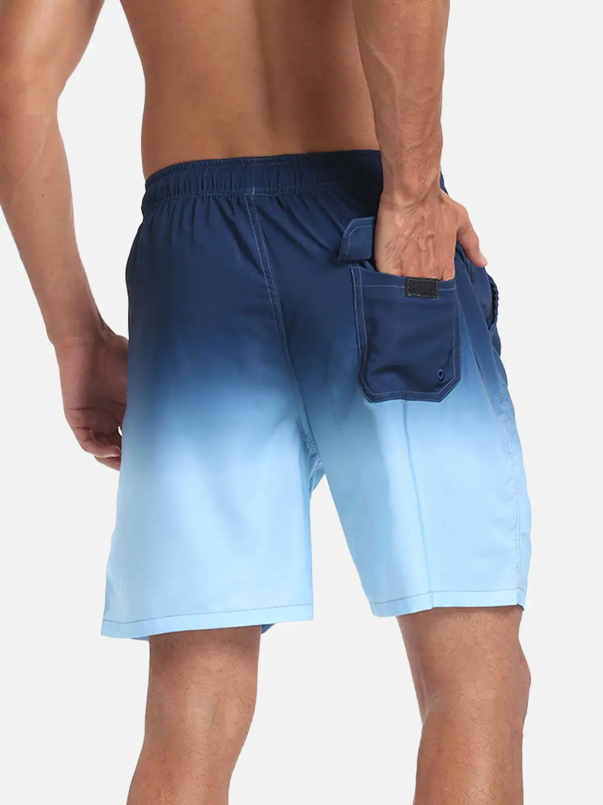 Bañadores de Hombre – Bañador Negro de Secado Rápido con Cordón Elástico