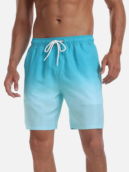 Bañadores de Hombre – Bañador Negro de Secado Rápido con Cordón Elástico
