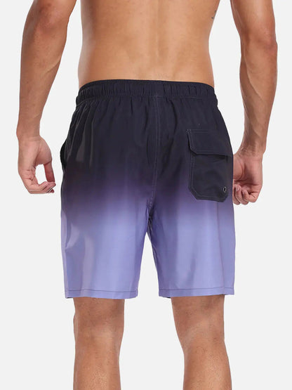 Bañadores de Hombre – Bañador Negro de Secado Rápido con Cordón Elástico