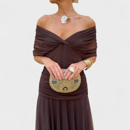 Andrea Wrap Dress | Feminine Drape, Elegant Movement