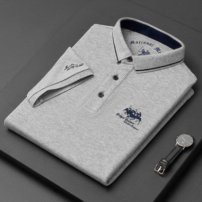 Polo de Hombre Manga Larga – Logo Bordado Premium Estilo Clásico