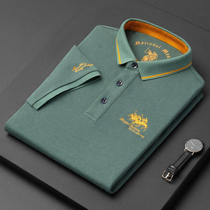 Polo de Hombre Manga Larga – Logo Bordado Premium Estilo Clásico