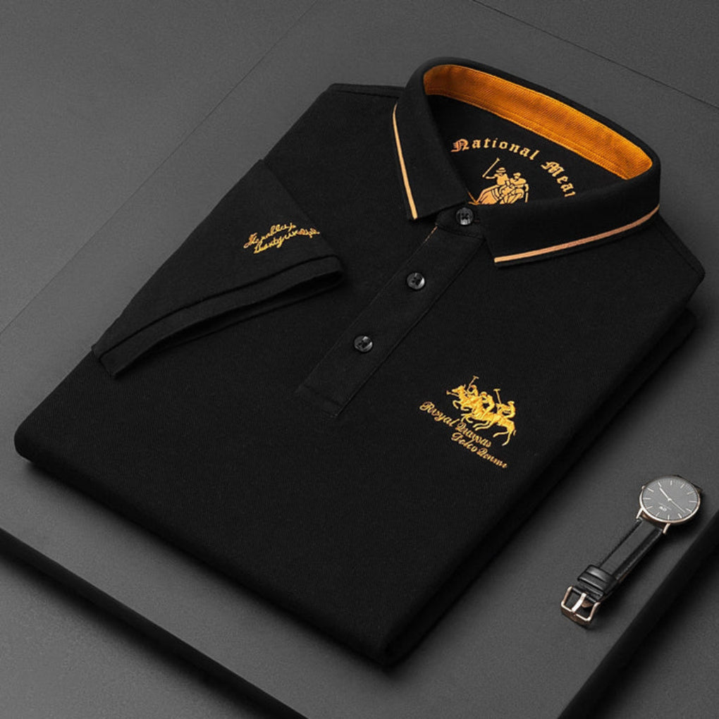 Polo de Hombre Manga Larga – Logo Bordado Premium Estilo Clásico