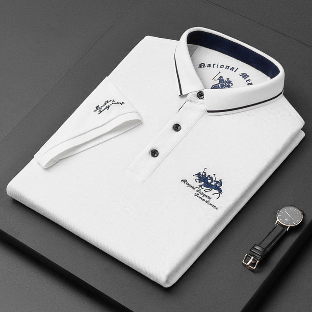 Polo de Hombre Manga Larga – Logo Bordado Premium Estilo Clásico