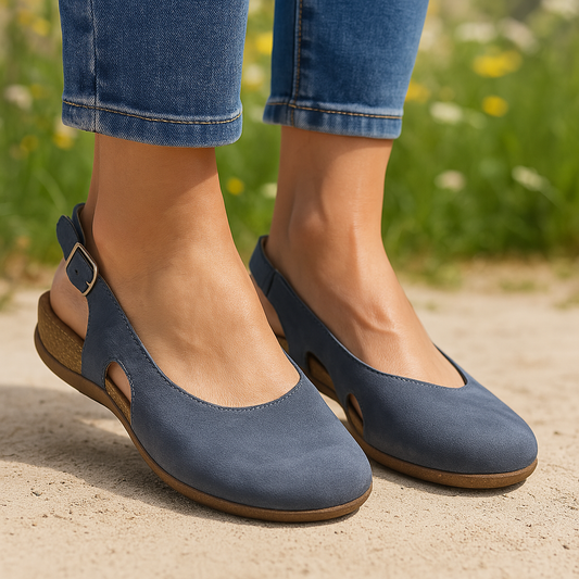 Belladonna | Sandalias de Tacón Cuadrado con Tobillera de Ante