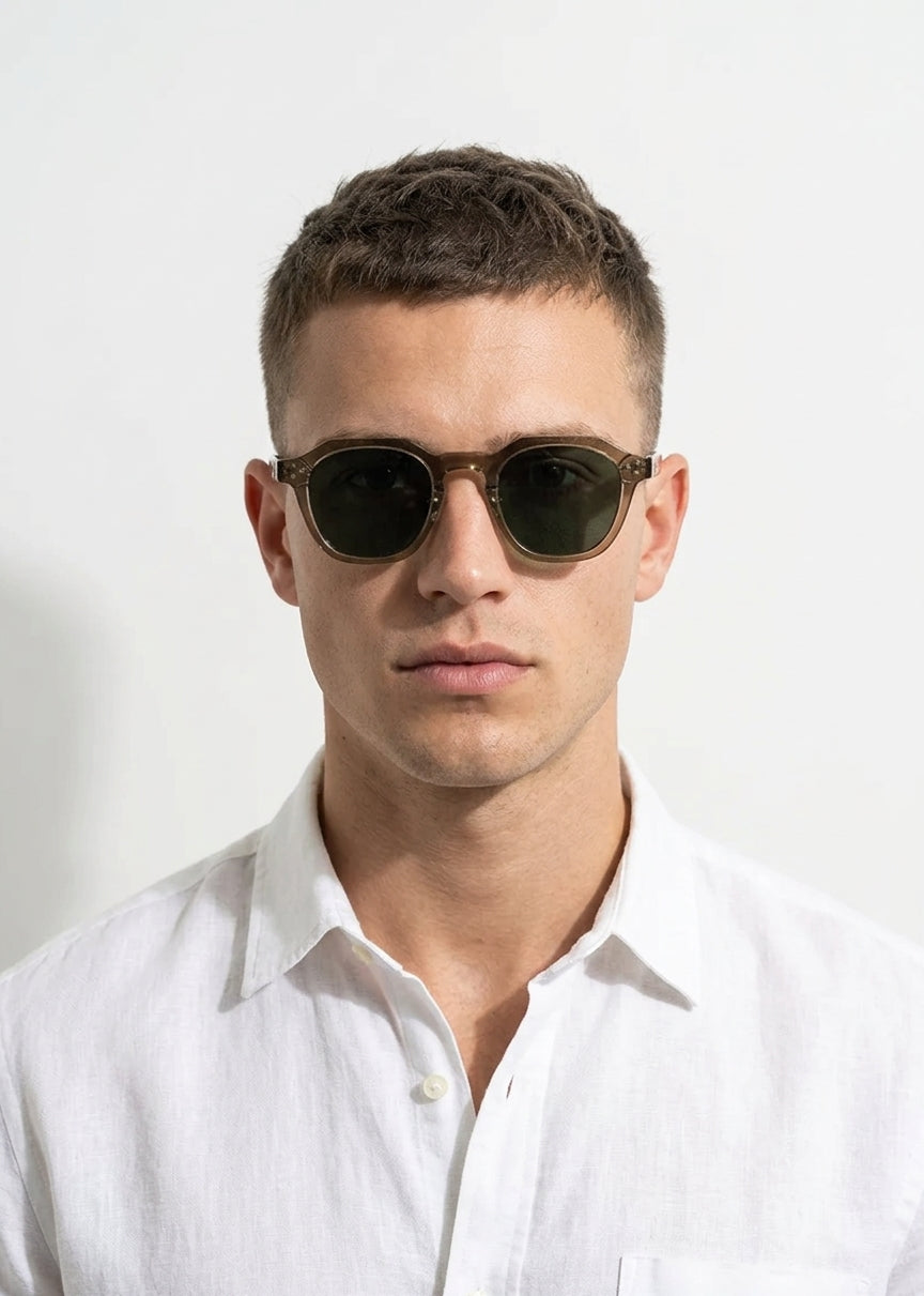 Moss Green Sunglasses | UV400, Natural Tone, Refined