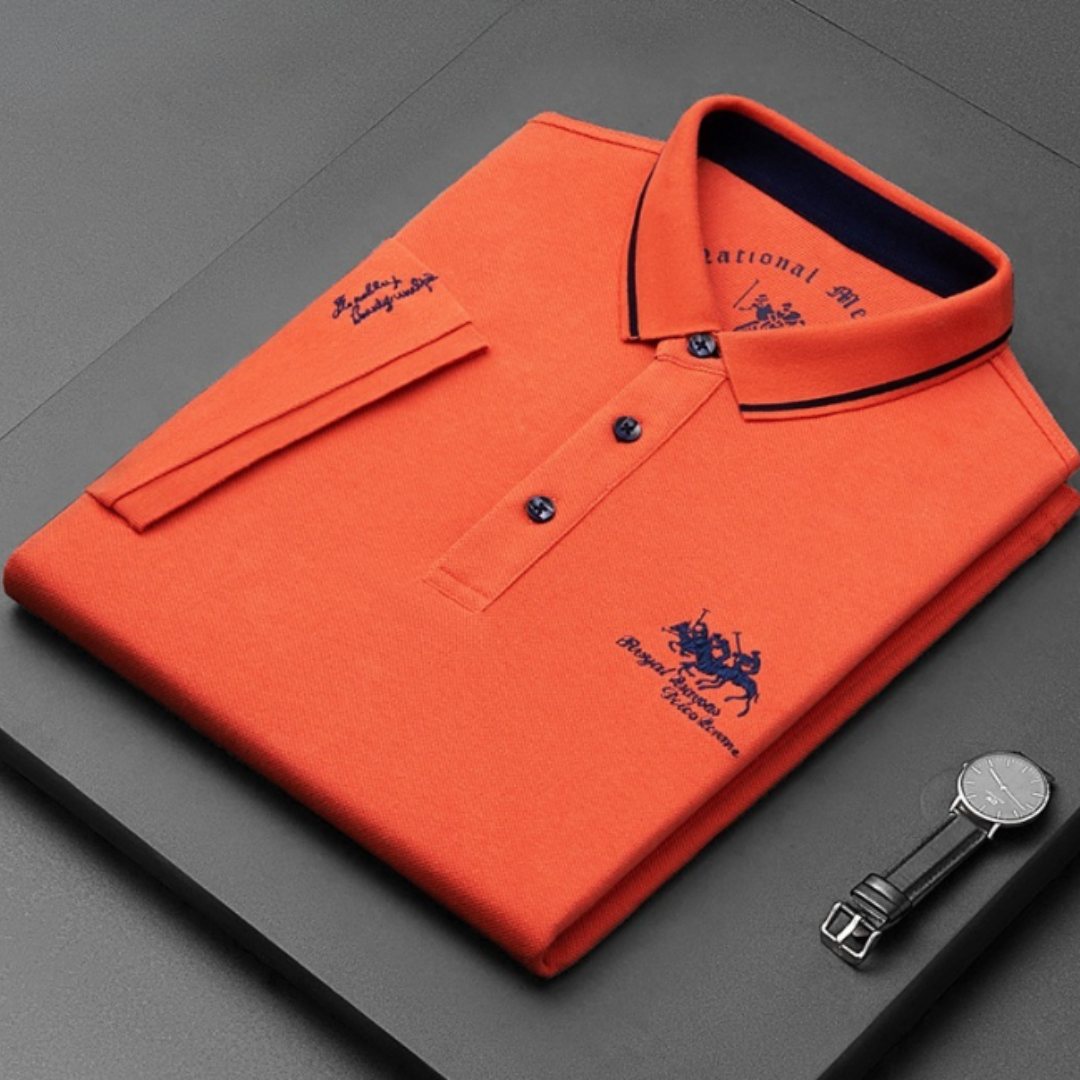 Polo de Hombre Manga Larga – Logo Bordado Premium Estilo Clásico