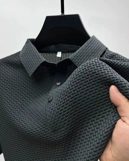 Polo de Hombre Punto Waffle – Textura Sutil Manga Corta Casual