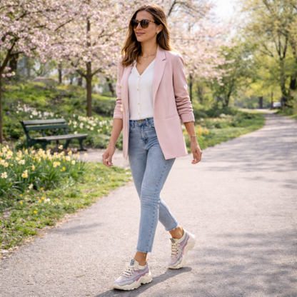 Momount Mujer Zapatillas Chunky – Malla Con Cordones Plataforma Bicolor Estilo Dad