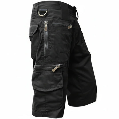 Pantalones Cargo de Hombre – Pantalón Corto Táctico a la Rodilla con Múltiples Bolsillos