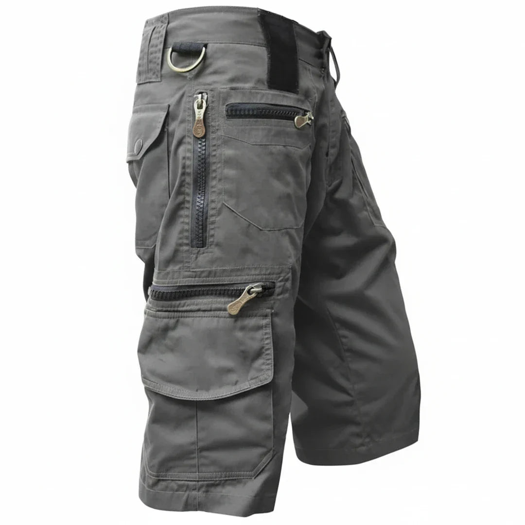 Pantalones Cargo de Hombre – Pantalón Corto Táctico a la Rodilla con Múltiples Bolsillos