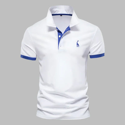 Polo de Hombre Momount – Tira en Contraste con Logo Bordado Classic Fit