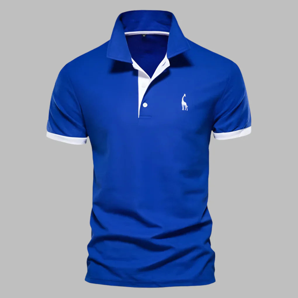 Polo de Hombre Momount – Tira en Contraste con Logo Bordado Classic Fit