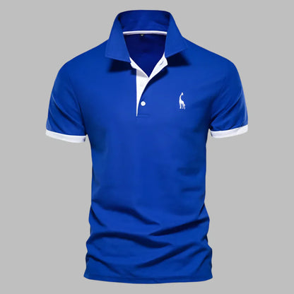 Polo de Hombre Momount – Tira en Contraste con Logo Bordado Classic Fit