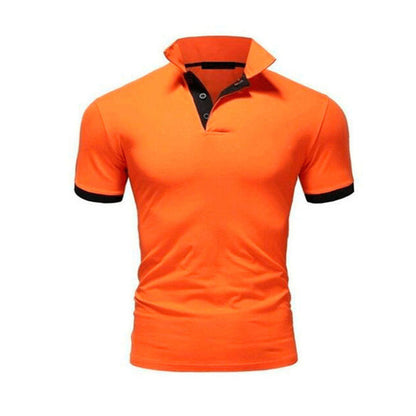 Polo de Hombre – Cuello Mao Ribetes en Contraste Slim Fit