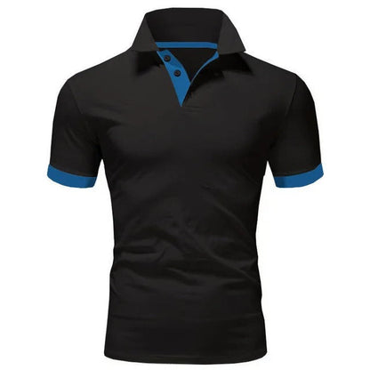 Polo de Hombre Momount – Cuello Mao con Tira en Contraste Slim Fit