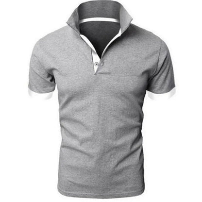 Polo de Hombre Momount – Cuello Mao con Tira en Contraste Slim Fit