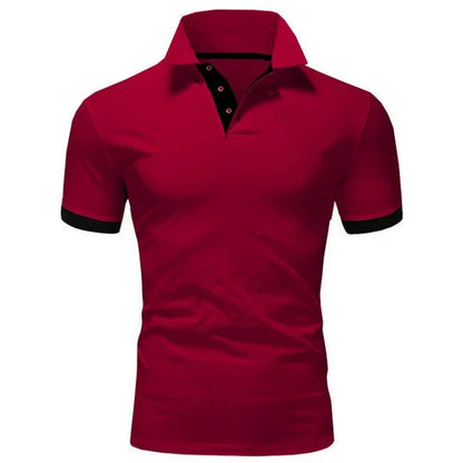 Polo de Hombre Momount – Cuello Mao con Tira en Contraste Slim Fit