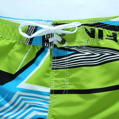 Bañadores de Hombre – Bañador Surfero a la Rodilla con Estampado Geométrico