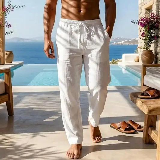 Momount Men Linen Trousers