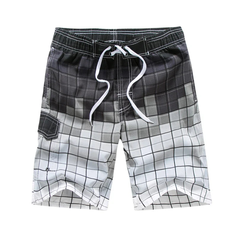 Bañadores de Hombre – Bañador Surfero a la Rodilla con Estampado Geométrico