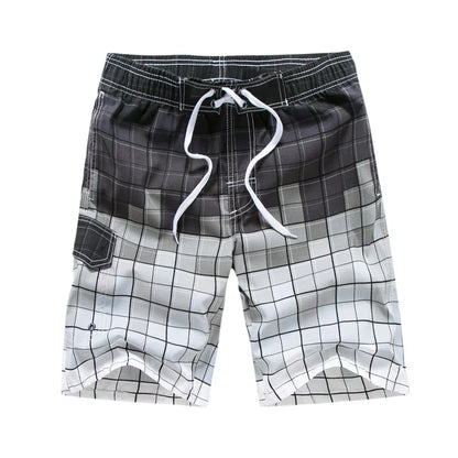 Bañadores de Hombre – Bañador Surfero a la Rodilla con Estampado Geométrico
