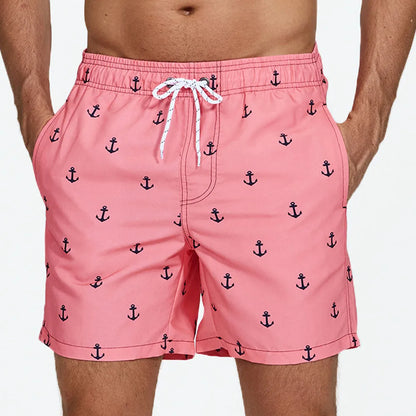 Bañadores de Hombre – Bañador con Estampado de Kiwi de Secado Rápido y Largo Medio