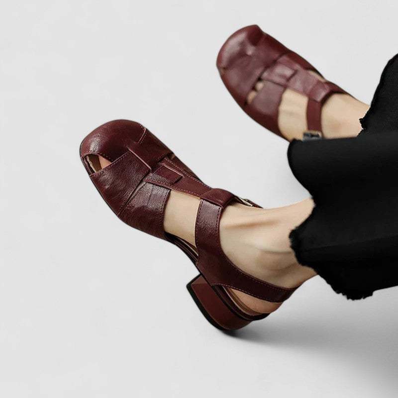 Cordelia | Zapatos Mary Jane de Cuero Vintage con Hebilla