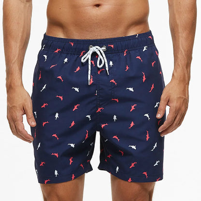Bañadores de Hombre – Bañador con Estampado de Kiwi de Secado Rápido y Largo Medio