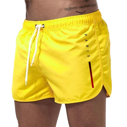 Bañadores de Hombre – Bañador Deportivo Negro de Secado Rápido con Detalle Lateral