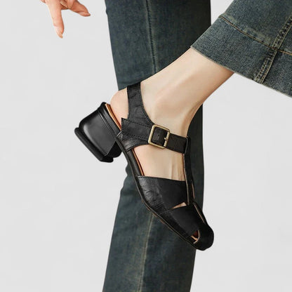Cordelia | Zapatos Mary Jane de Cuero Vintage con Hebilla
