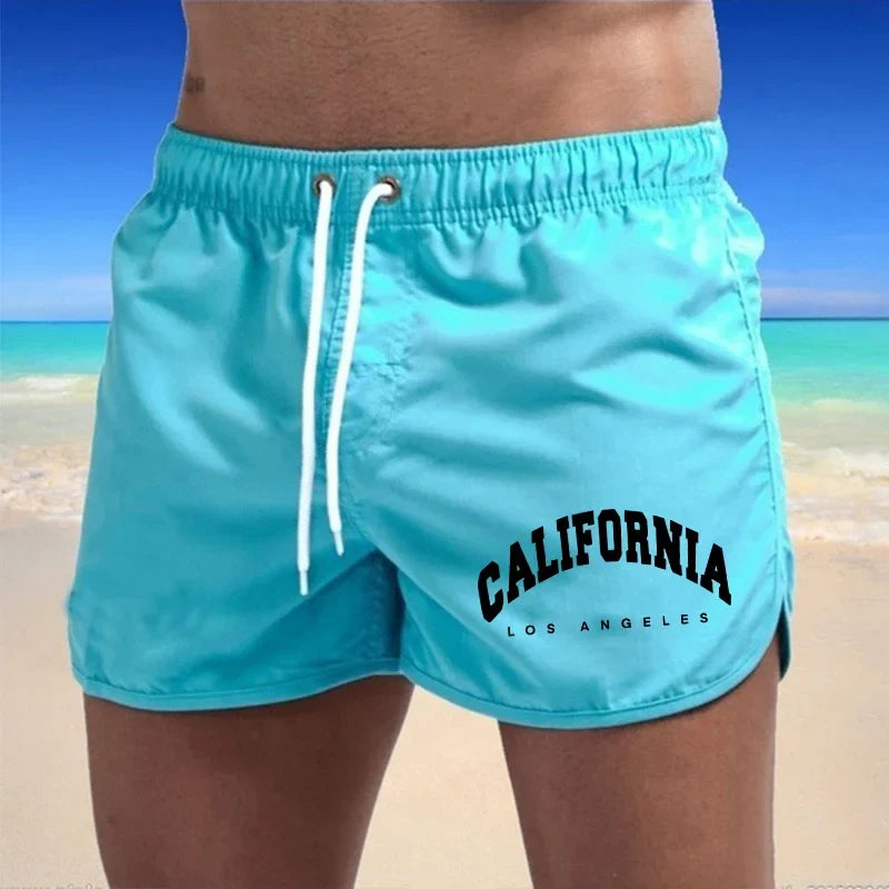 Bañadores de Hombre – Bañador con Estampado California de Secado Rápido
