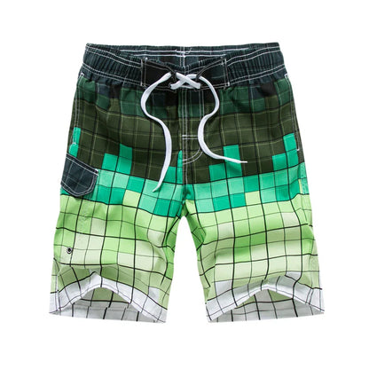 Bañadores de Hombre – Bañador Surfero a la Rodilla con Estampado Geométrico