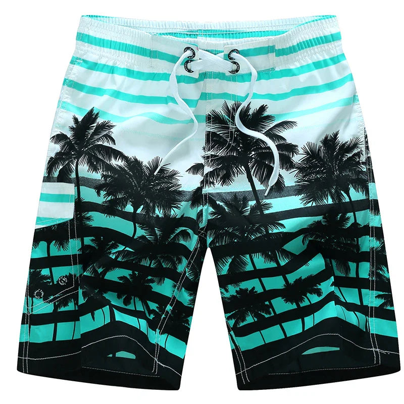 Bañadores de Hombre – Bañador Surfero a la Rodilla con Estampado Geométrico
