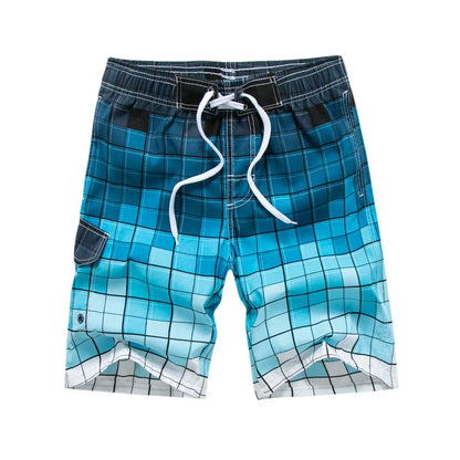 Bañadores de Hombre – Bañador Surfero a la Rodilla con Estampado Geométrico